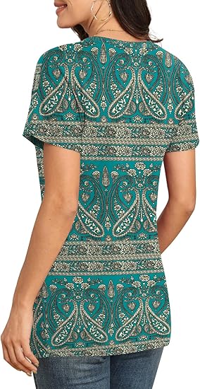 Womens 2025 Casual Summer Short Sleeve Tops Crew Neck T Shirts