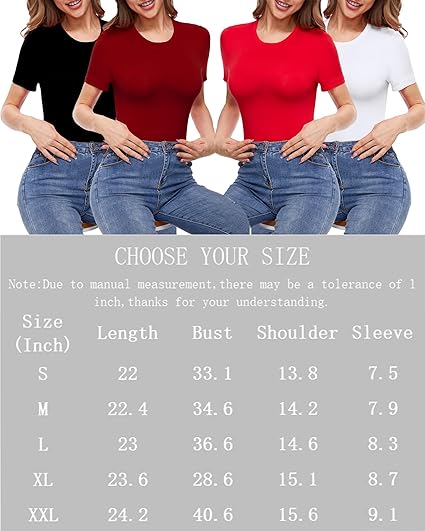 Womens Black Crewneck Short Sleeve Summer Tops Trendy Going Out T Shirts Sexy Cute Dressy Casual Tshirts Basic Tees